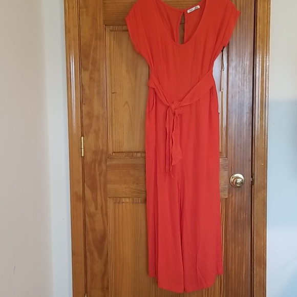 Dex Coral Crepe Jumpsuit NWT - Picture 2 of 8